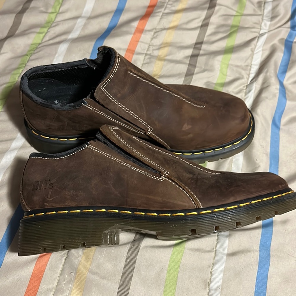 Dr. Martens nubuck loafers leather mens